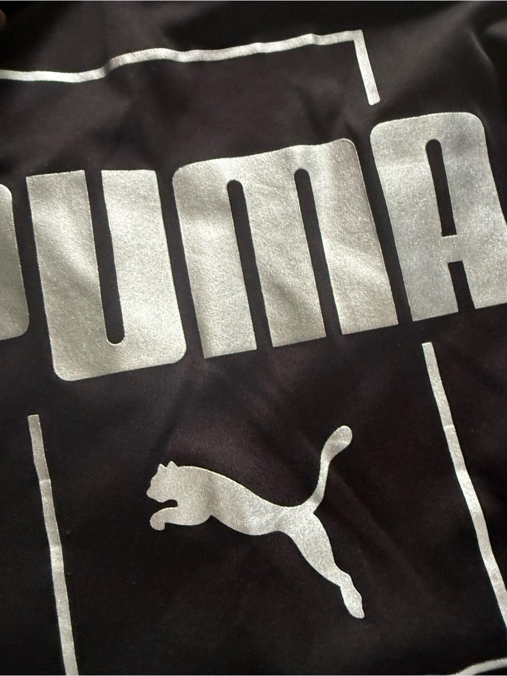 Puma Boys Red Hooded Long Sleeve & Black Crew Neck Tee - Picture 3 of 9